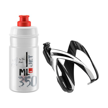 ELITE Steklenica s košarico v kompletu CEO rdeči logotip, 350 ml