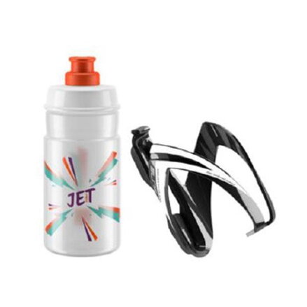 ELITE Steklenica s košarico v kompletu CEO oranžni logotip, 350 ml