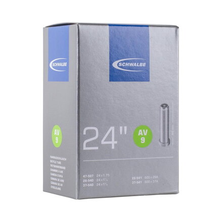 SCHWALBE Zračnica AV9 24x1 1/8/1.75 40mm (28/47-507/541) 130g