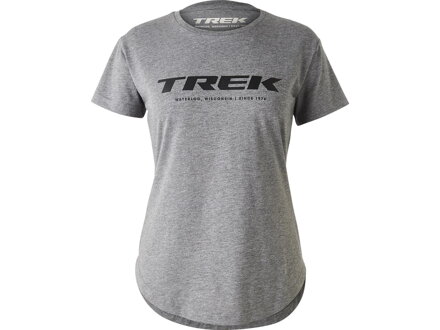 Bontrager Ženska majica Trek Origin Logo siva 2022