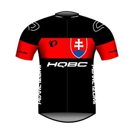 Dres QPI SK TEAM 2021 s kratkimi rokavi črno/rdeč