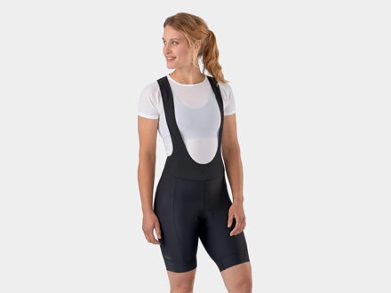 Bontrager ženske hlače Trek Solstice z naramnicami črne barve