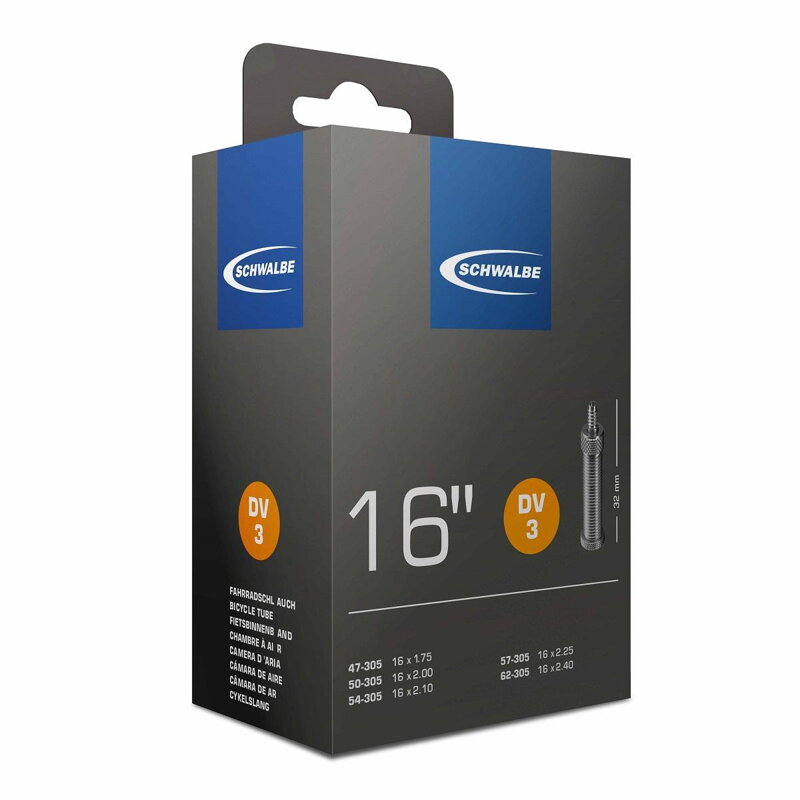 SCHWALBE Zračnica DV3 16 47/62-305 EK 32mm 115g SCHWALBE Zračnica DV3 16 47/62-305 EK 32mm 115g