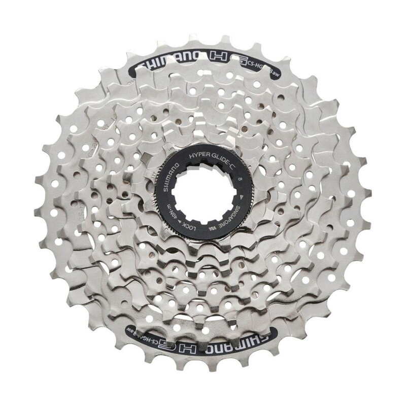 SHIMANO kaseta CS-HG41 8-kolesa 11-30z. srebro SHIMANO kaseta CS-HG41 8-kolesa 11-30z. srebro