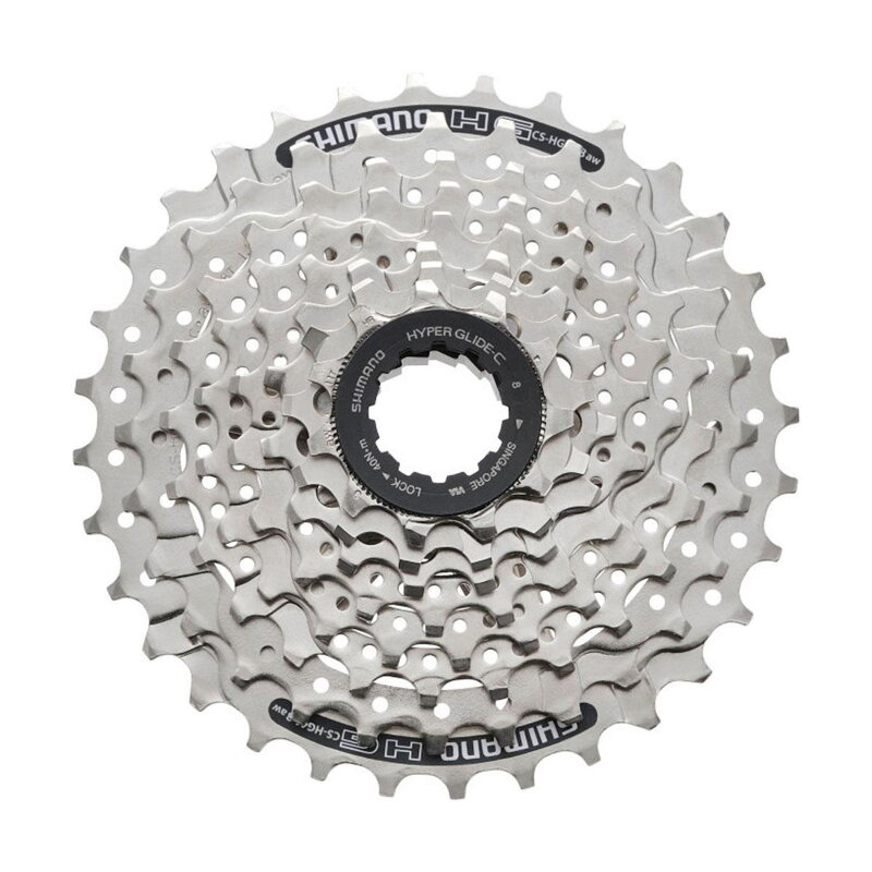 SHIMANO kaseta CS-HG41 8-kolesa 11-34z. srebro SHIMANO kaseta CS-HG41 8-kolesa 11-34z. srebro