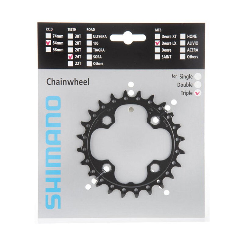 SHIMANO menjalnik 24z. FC-M660 SLX 10 kosov. črna 64 mm SHIMANO menjalnik 24z. FC-M660 SLX 10 kosov. črna 64 mm