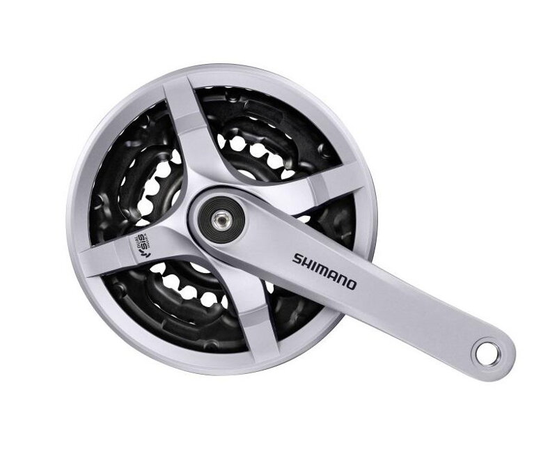 SHIMANO Center FC-TY501 170mm 42/34/24z. 6/7/8-k. srebro. s kvadratnim pokrovom SHIMANO Center FC-TY501 170mm 42/34/24z. 6/7/8-k. srebro. s kvadratnim pokrovom