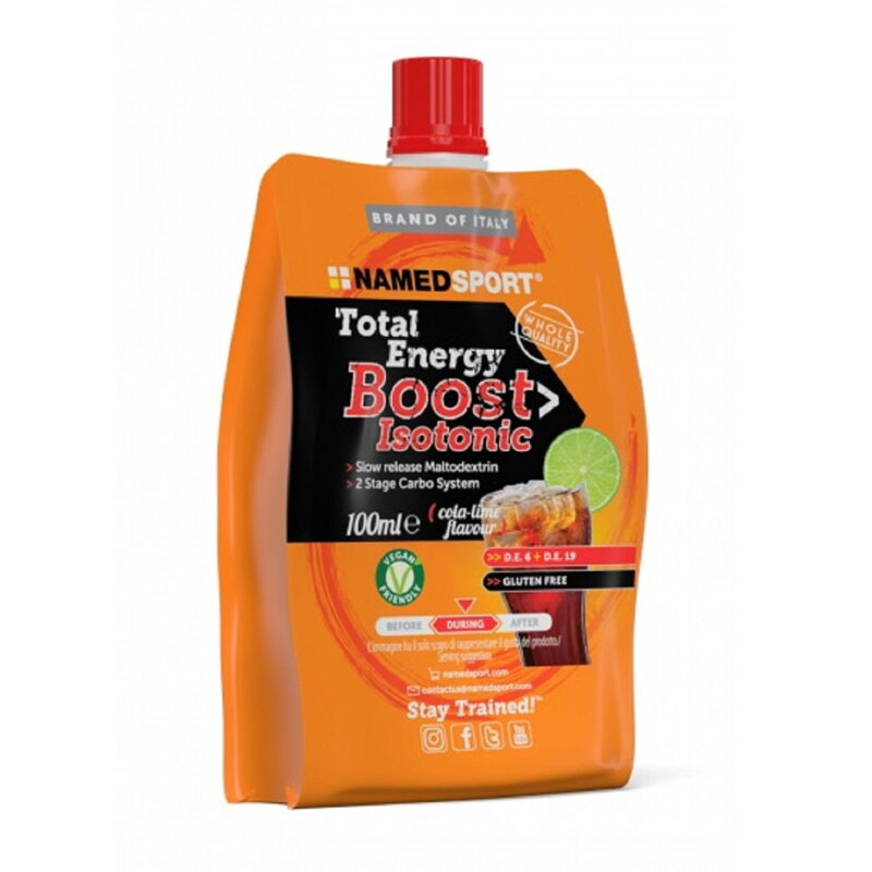 NAMEDSPORT Gel TOTAL ENERGY BOOST ISOTONIC cola/limeta 100 ml NAMEDSPORT Gel TOTAL ENERGY BOOST ISOTONIC cola/limeta 100 ml