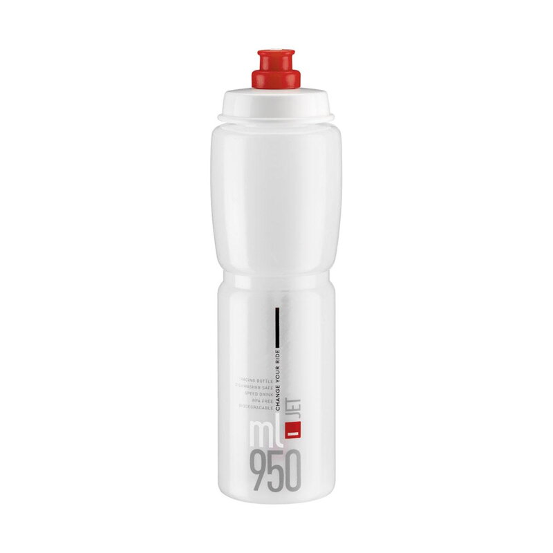 ELITE steklenica JET 950 transparentno rdeč logotip ELITE steklenica JET 950 transparentno rdeč logotip