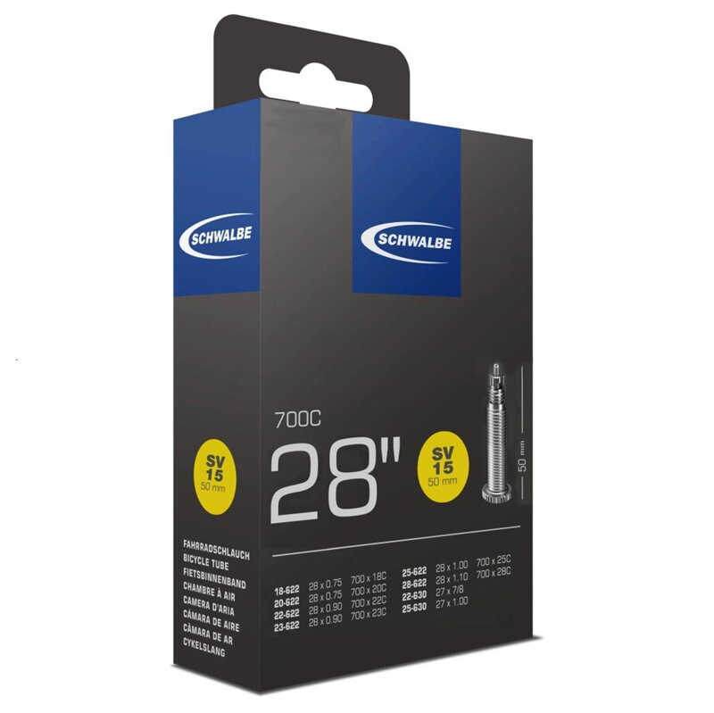 SCHWALBE Zračnica SV15 700x18/28C FV 50mm (18/28-622) 105g SCHWALBE Zračnica SV15 700x18/28C FV 50mm (18/28-622) 105g