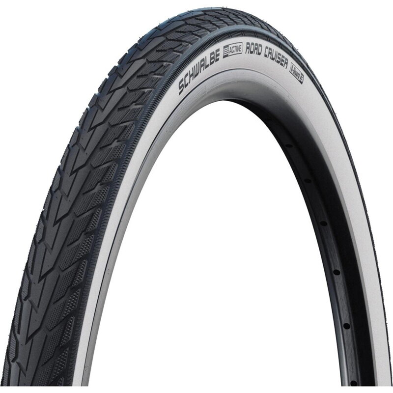 SCHWALBE Guma ROAD CRUISER (37-622) 28x1.40 700x35C Active 50EPI K-Guard 625g Bela stran Zelena SCHWALBE Guma ROAD CRUISER (37-622) 28x1.40 700x35C Active 50EPI K-Guard 625g Bela stran Zelena