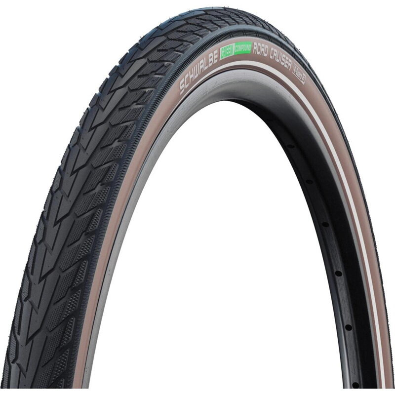 SCHWALBE Pnevmatika ROAD CRUISER (47-622) 28x1.75 Active 50EPI K-Guard 800g Coffe reflex Green