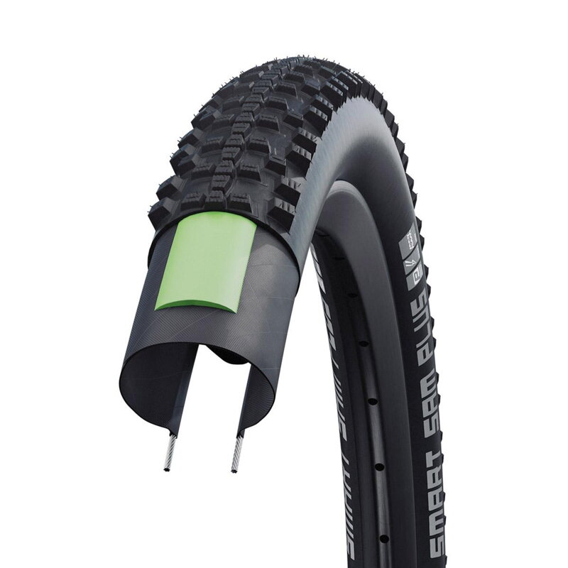 SCHWALBE Pnevmatika SMART SAM PLUS (57-559) 26x2.25 Performance 67EPI GreenGuard 980g Black