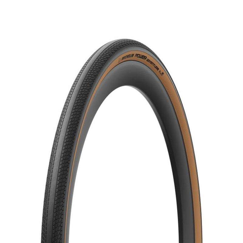 MICHELIN Guma POWER ADVENTURE 700x30C (30-622) TLR 100TPI 330g rjava