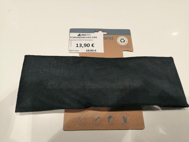Ovratni trak REPREVE črno/siv